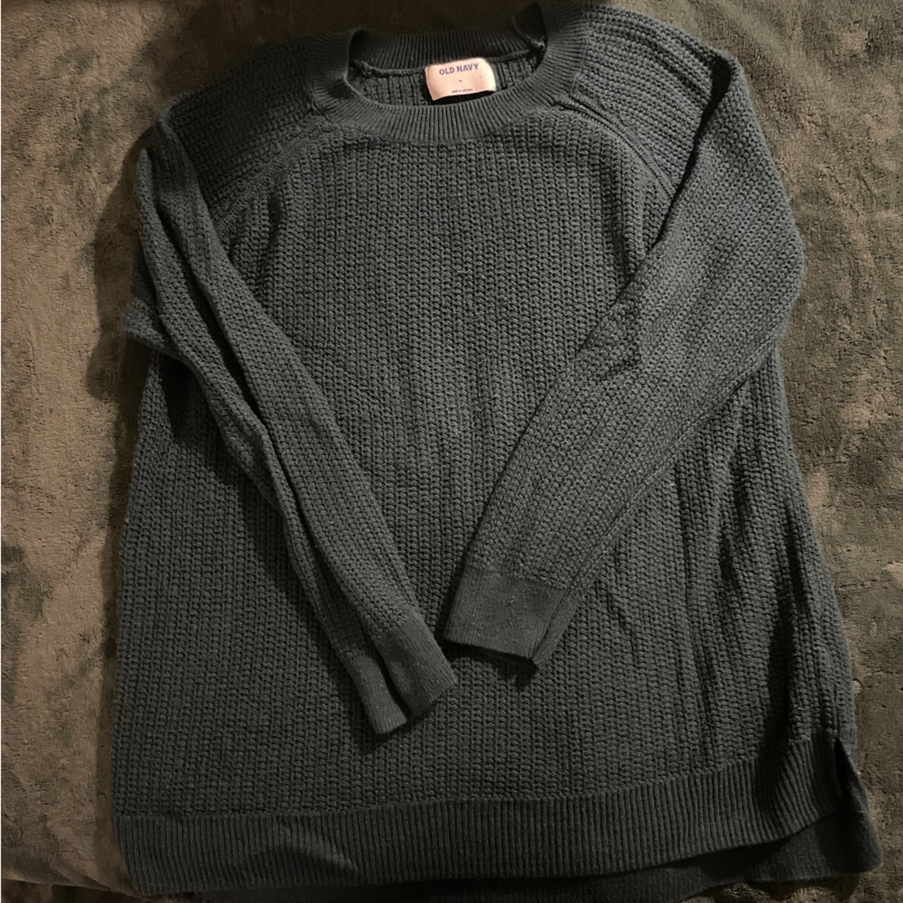 Forest green knit sweater